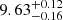 $ {9.63}_{-0.16}^{+0.12} $