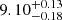 $ {9.10}_{-0.18}^{+0.13} $