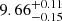 $ {9.66}_{-0.15}^{+0.11} $