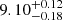 $ {9.10}_{-0.18}^{+0.12} $