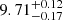 $ {9.71}_{-0.17}^{+0.12} $