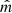 $ \hat{m} $