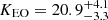 $ K_{\mathrm{EO}}=20.9^{+4.1}_{-3.3} $