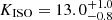 $ K_{\mathrm{ISO}}=13.0^{+1.0}_{-0.8} $