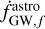 $\[\dot{f}_{\mathrm{GW}}^{\text {astro }}\]$