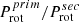$ P_{\mathrm{rot}}^{prim} / P_{\mathrm{rot}}^{sec} $