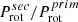 $ P_{\mathrm{rot}}^{sec} / P_{\mathrm{rot}}^{prim} $