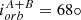 $ i_{orb}^{A+B} = 68\circ $