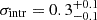 $ \sigma_{\mathrm{intr}} = 0.3_{-0.1}^{+0.1} $