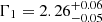 $ \Gamma_1 = 2.26^{+0.06}_{-0.05} $