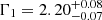 $ \Gamma_1 = 2.20^{+0.08}_{-0.07} $