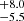 $ ^{+8.0}_{-5.5} $