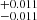 $ ^{+0.011}_{-0.011} $