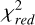 $\chi _{{\rm{red}}}^2$