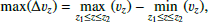 $$ \begin{aligned} {\max }(\Delta v_{z}) = \max _{z_1\le z \le z_2}(v_z) - \min _{z_1\le z \le z_2}(v_z), \end{aligned} $$