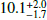 $ ^{+2.0}_{-1.7} $
