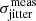 $ \sigma^{\mathrm{meas}}_{\mathrm{jitter}} $