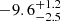 $ -9.6^{+1.2}_{-2.5} $