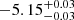 $ -5.15^{+0.03}_{-0.03} $