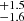 $ ^{+1.5}_{-1.6} $