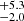 $ ^{+5.3}_{-2.0} $