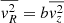 $ \overline{v^2_R}=b\overline{v^2_z} $