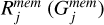 $\[R_{j}^{mem}\left(G_{j}^{{mem}}\right)\]$