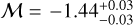 $\[-1.44_{-0.03}^{+0.03}\]$