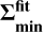 $\Sigma _{\min }^{{\rm{fit}}}$