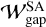 ${\cal W}_{{\rm{gap}}}^{{\rm{SA}}}$