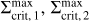 $\Sigma _{{\rm{crit,1}}}^{\max },\Sigma _{{\rm{crit,2}}}^{\max }$