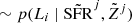 $ \sim p(L_i~|~\tilde{\mathrm{SFR}}^j, \tilde{Z}^j) $