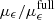 $ \mu_{\epsilon}/\mu_{\epsilon}^{\mathrm{full}} $