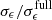 $ \sigma_{\epsilon}/\sigma_{\epsilon}^{\mathrm{full}} $