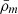 $ \bar{\rho}_m $