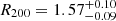 $ R_{200} = 1.57_{-0.09}^{+0.10} $