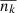 $ \overline{n_k} $