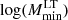 $ \log(M_{{\rm{min}}}^{{\rm{LT}}}) $
