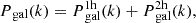 $$ \begin{aligned} P_{\text{ gal}}(k) = P_{\text{ gal}}^\mathrm{1h}(k) + P_{\text{ gal}}^\mathrm{2h}(k) , \end{aligned} $$