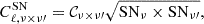 $$ \begin{aligned} C_{\ell ,\nu \times \nu \prime }^{\mathrm{SN}} = \mathcal{C} _{\nu \times \nu \prime }\sqrt{\mathrm{SN}_{\nu }\times \mathrm{SN}_{\nu \prime }} , \end{aligned} $$