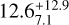 $\[12.6_{7.1}^{+12.9}\]$