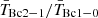 $ \bar{T}_{\mathrm{Bc}2-1}/\bar{T}_{\mathrm{Bc}1-0} $