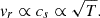 $$ \begin{aligned} { v}_r \propto c_s \propto \sqrt{T}. \end{aligned} $$