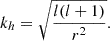 $$ \begin{aligned} k_h = \sqrt{\frac{l(l+1)}{r^2}}. \end{aligned} $$