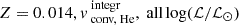 $ Z=0.014, v_{\text{ conv, He}}^{\text{ integr}}, \text{ all} \log (\mathcal{L}/\mathcal{L}_{\odot}) $