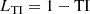 $$ \begin{aligned} L_\mathrm{TI} = 1-\mathrm{TI} \end{aligned} $$