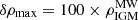 $ \delta\rho_{\mathrm{max}} = 100\times\rho^{\mathrm{MW}}_{\mathrm{IGM}} $