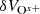 $ \delta V_{\mathrm{O}^{x+}} $