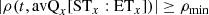 $$ \begin{aligned} |\rho (t,\mathrm{avQ} _{x}[\mathrm{ST} _{x}:\mathrm{ET} _{x}])|&\ge \rho _{\min }\end{aligned} $$