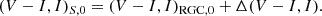 $$ \begin{aligned} (V-I, I)_{S,0} = (V-I, I)_{\mathrm{RGC},0} + \Delta (V-I, I). \end{aligned} $$
